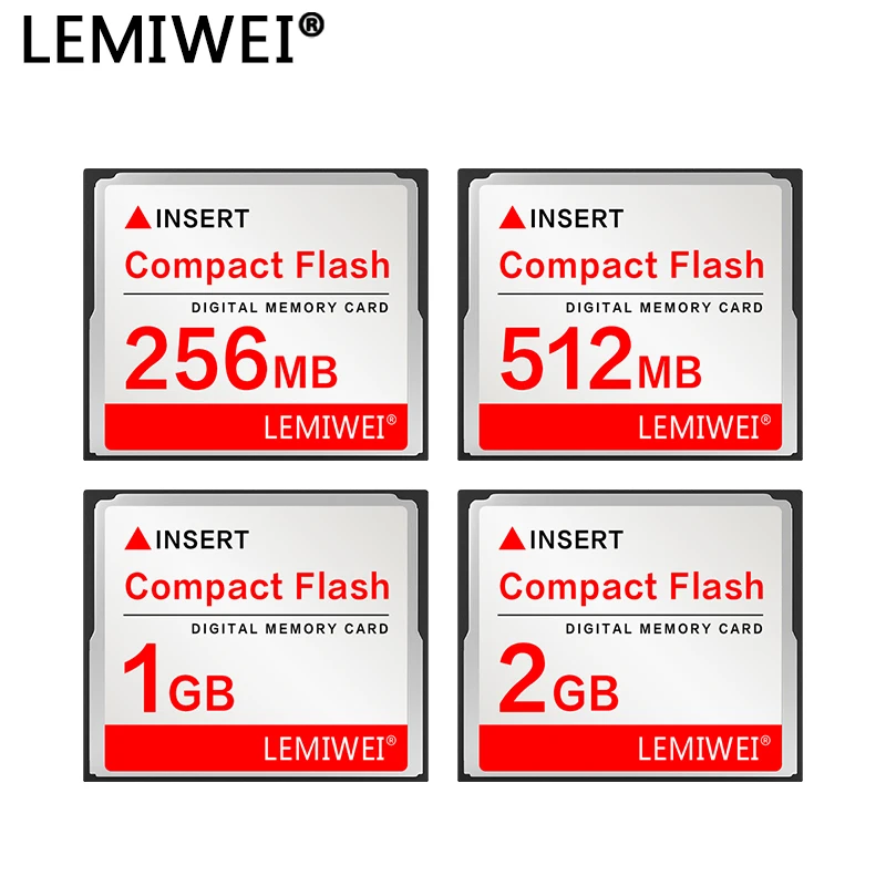 Lemiwei Compact Flash Memory Card 256Mb 512Mb 1Gb 2Gb 4Gb 16Gb 32Gb 64Gb Scheda Cf Professionale Per Fotocamera