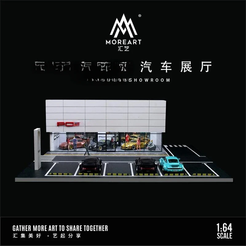 Time Micro Moreart 1:64 Car Showroom Lighting Diorama