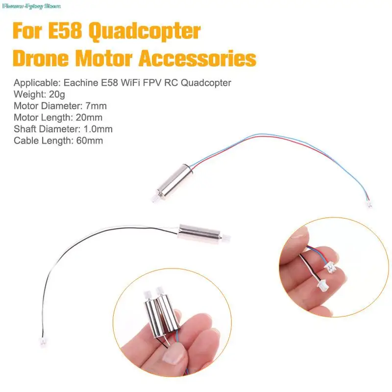 Ricambi Originali Eachine E58 Quadcopter 7Mm Motore Drone Coreless Spazzolato Con Connettore Ad Ingranaggi Accessori Di Ricambio Cw/Ccw