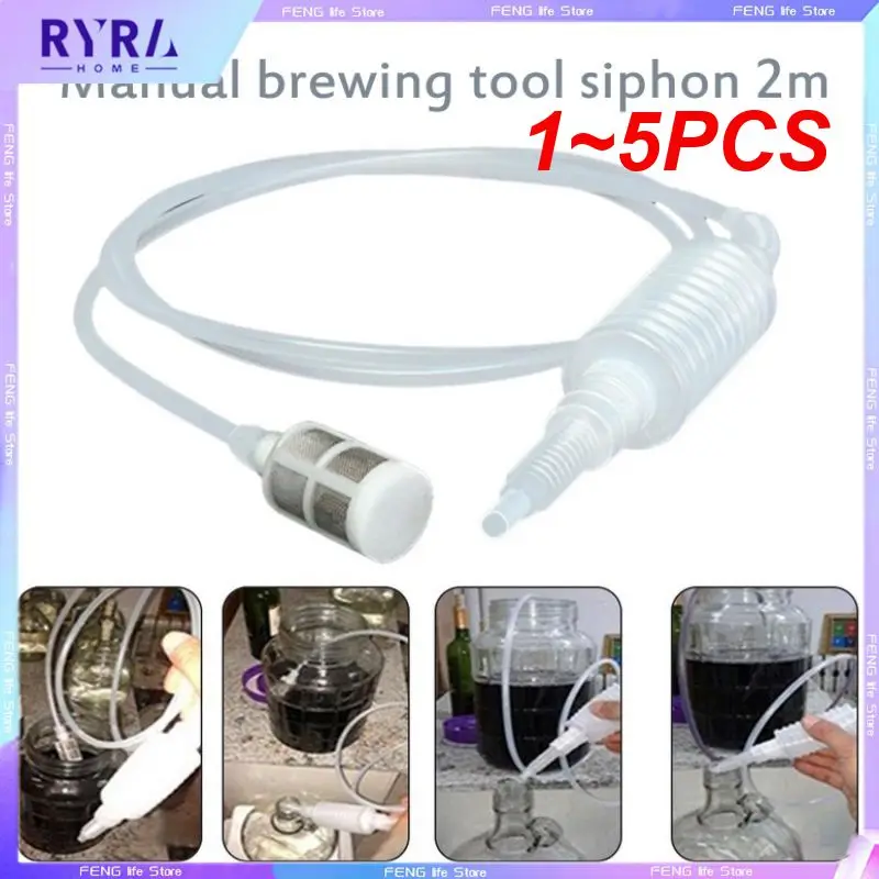 1 ~ 5Pcs Cucina Di Casa Plastica Brew Sifone Sifone Liquido Commestibile Distillatore Di Alcol Filtro Tubo Strumento Cucina Accessori Per Vino