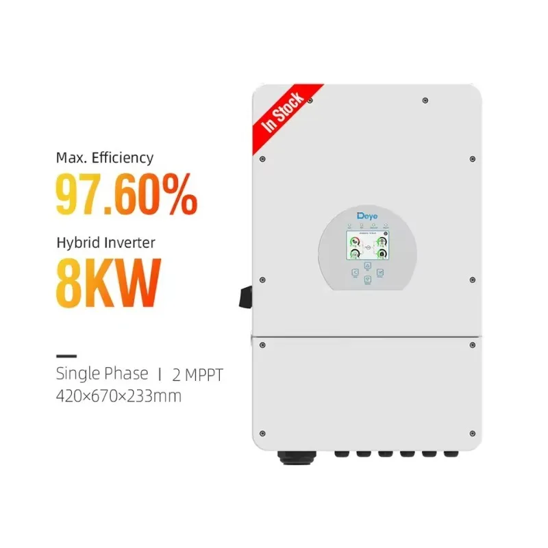 In Magazzino Inverter Solare Deye Hybrid Sun-8K-Sg01Lp1 5Kw 8Kw Mppt Inverter Integrato Usato In Casa