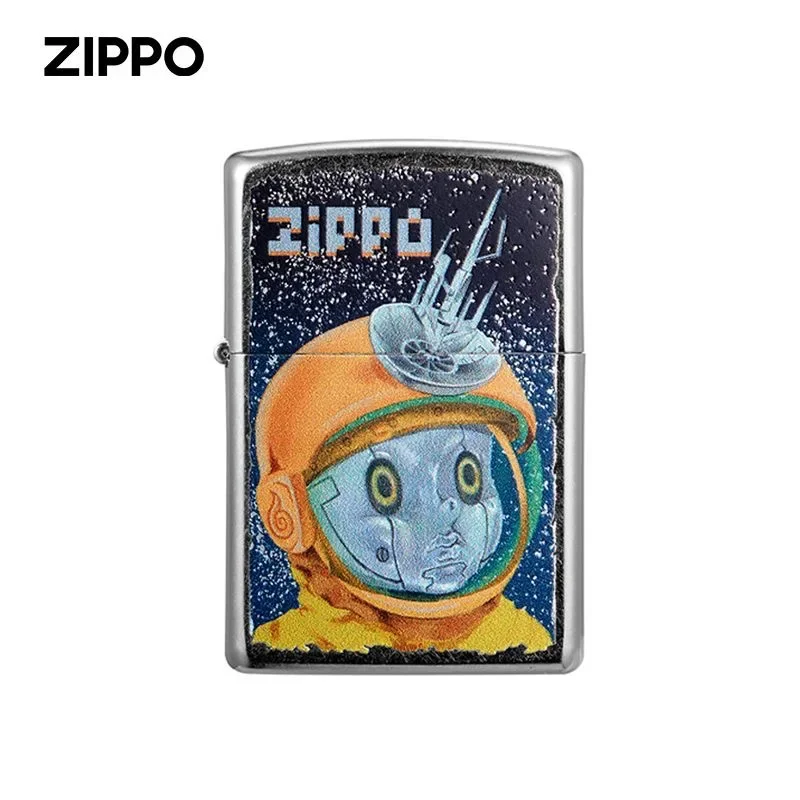 Accendino Zippo Interstellare Space Man Alien Antivento Collection In Box