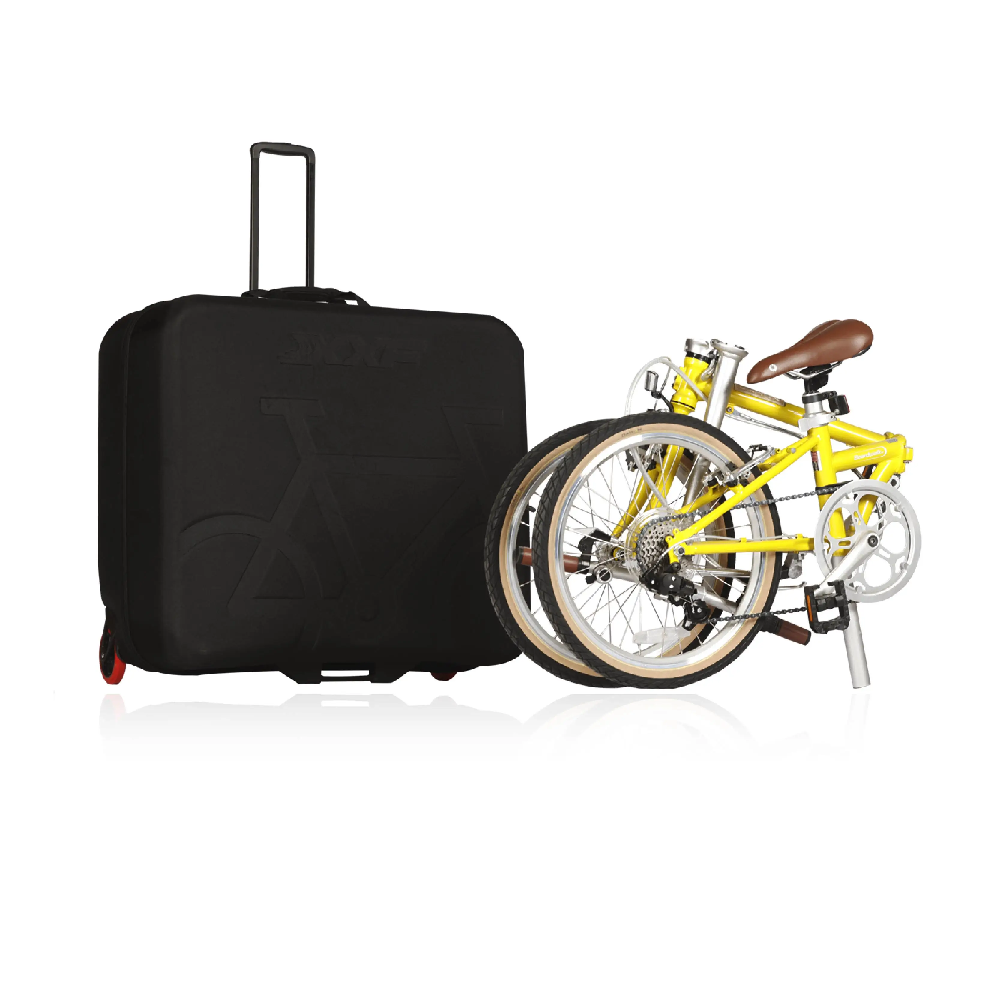 Xxf Borsa Di Carico Portatile Per Bicicletta Pieghevole Per Brompton Dahon Bike Eva Hard Shell Scatola Di Carico Anti-Collisione