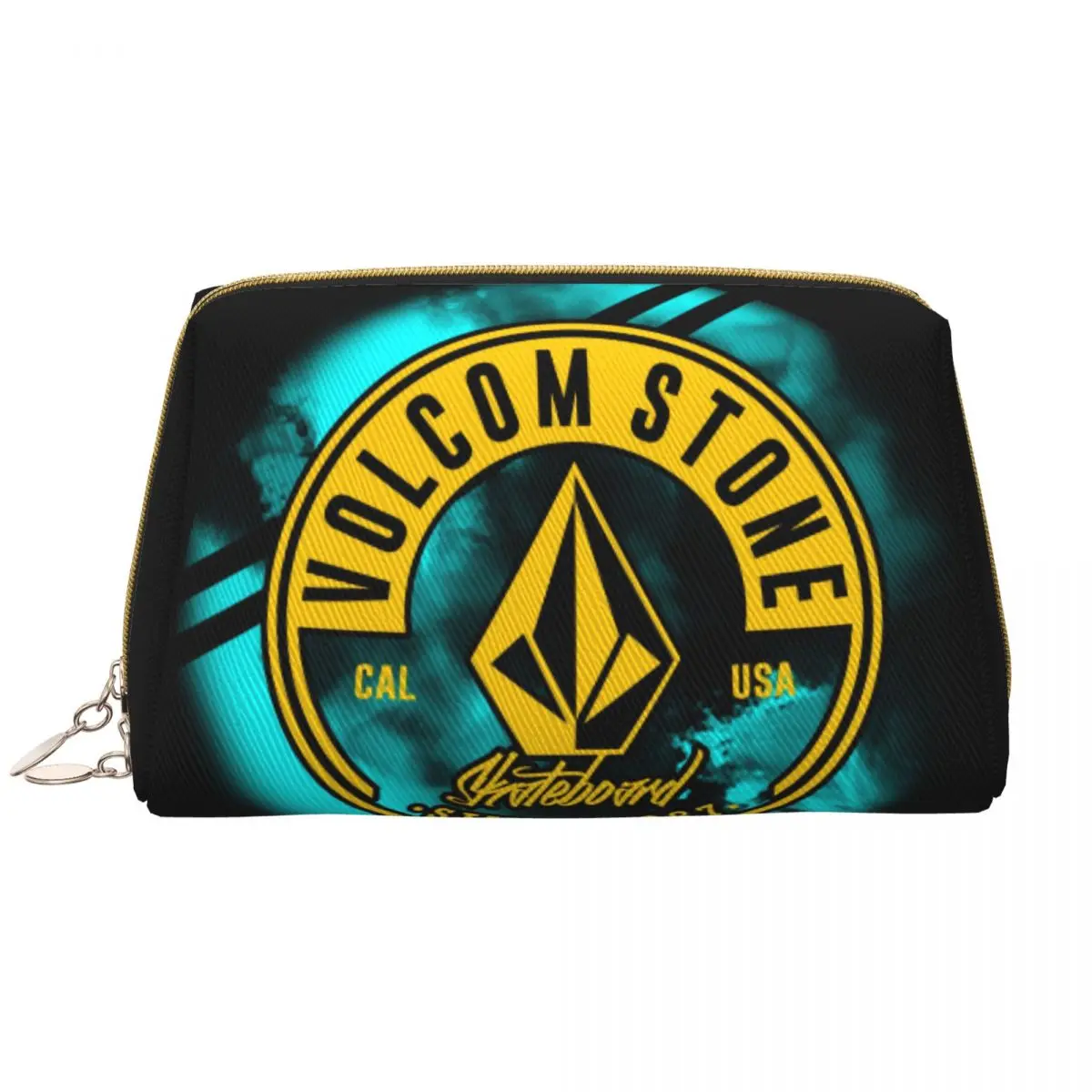 Volcoms Logo Cosmetic Bag Women Fashion Big Capacity Makeup Case Beauty Storage Borse Da Toilette