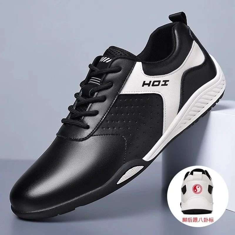 2024 Nuove Scarpe Per Arti Marziali Per Uomo Nero Bianco Kungfu Scarpe Uomo In Pelle Wushu Scarpa Uomo Designer Kungfu Scarpa Uomo