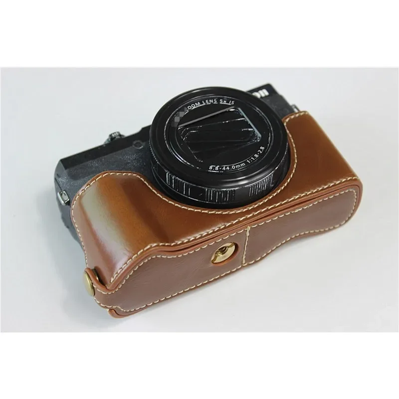 Custodia In Pelle Pu Per Fotocamera Canon G5X Mark Ii Mezza Copertura Per Canon Powershot G5X Markii G5Xii G5X2 G5Xm2