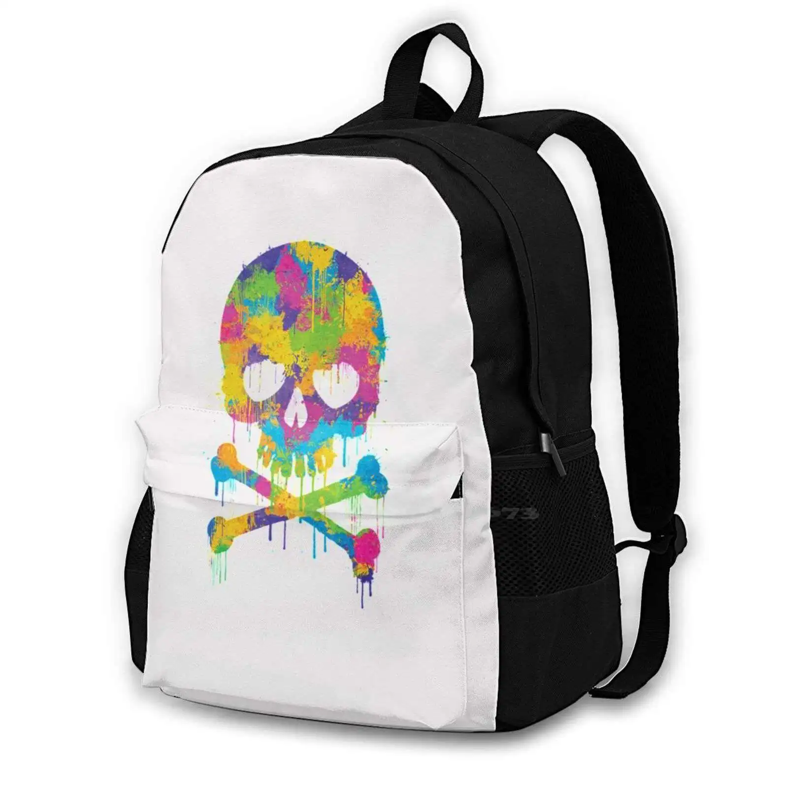 Skull Colors Donna Uomo Adolescenti Laptop Travel School Bags Skull Drawing Skull And Bones Skull Shaver Auricolari Wireless Skull