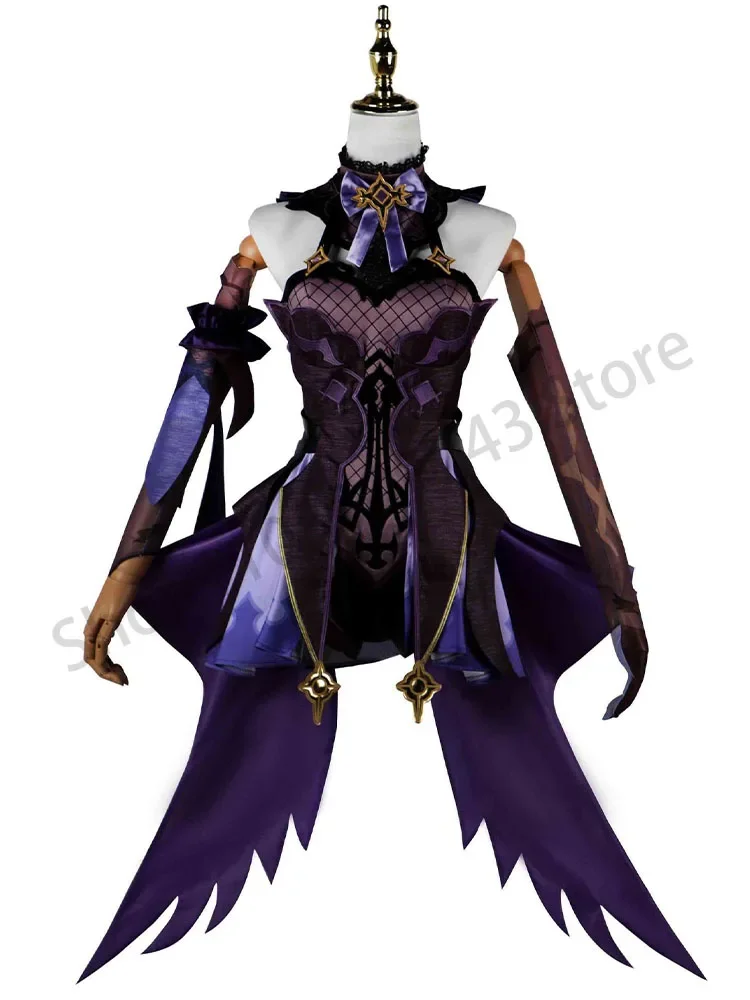 Genshin Impact Fischer Cos Costume Personalità Della Figlia Reale Di Fischer Original Skin Cospaly Anime Game Cartoon Costume Complet