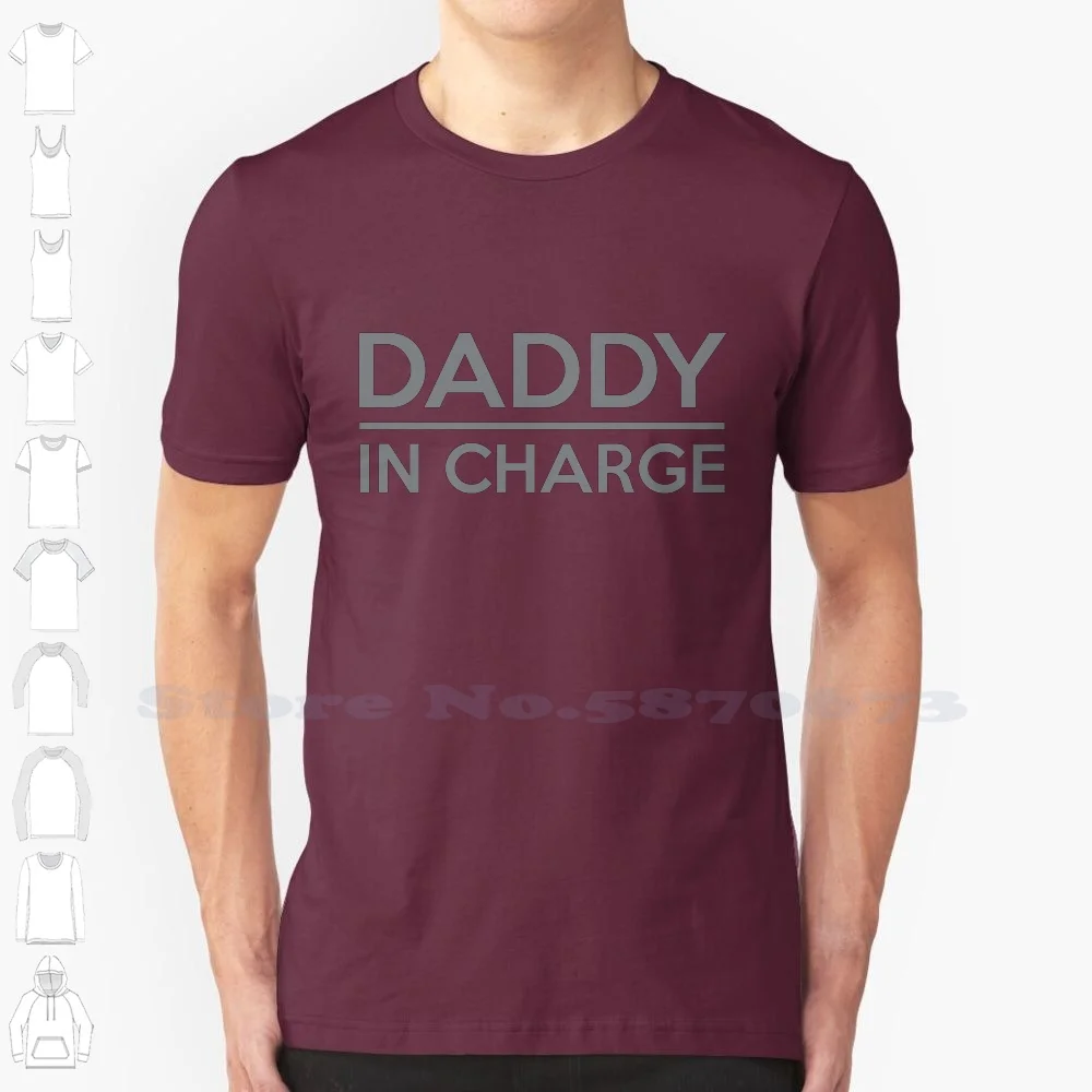 Papà In Carica Grafica Personalizzata Divertente Vendita Calda Tshirt Papà Papà Abdl Pannolino Amante Adulto Bambino Figlio Figlio Figlio Padre Carica
