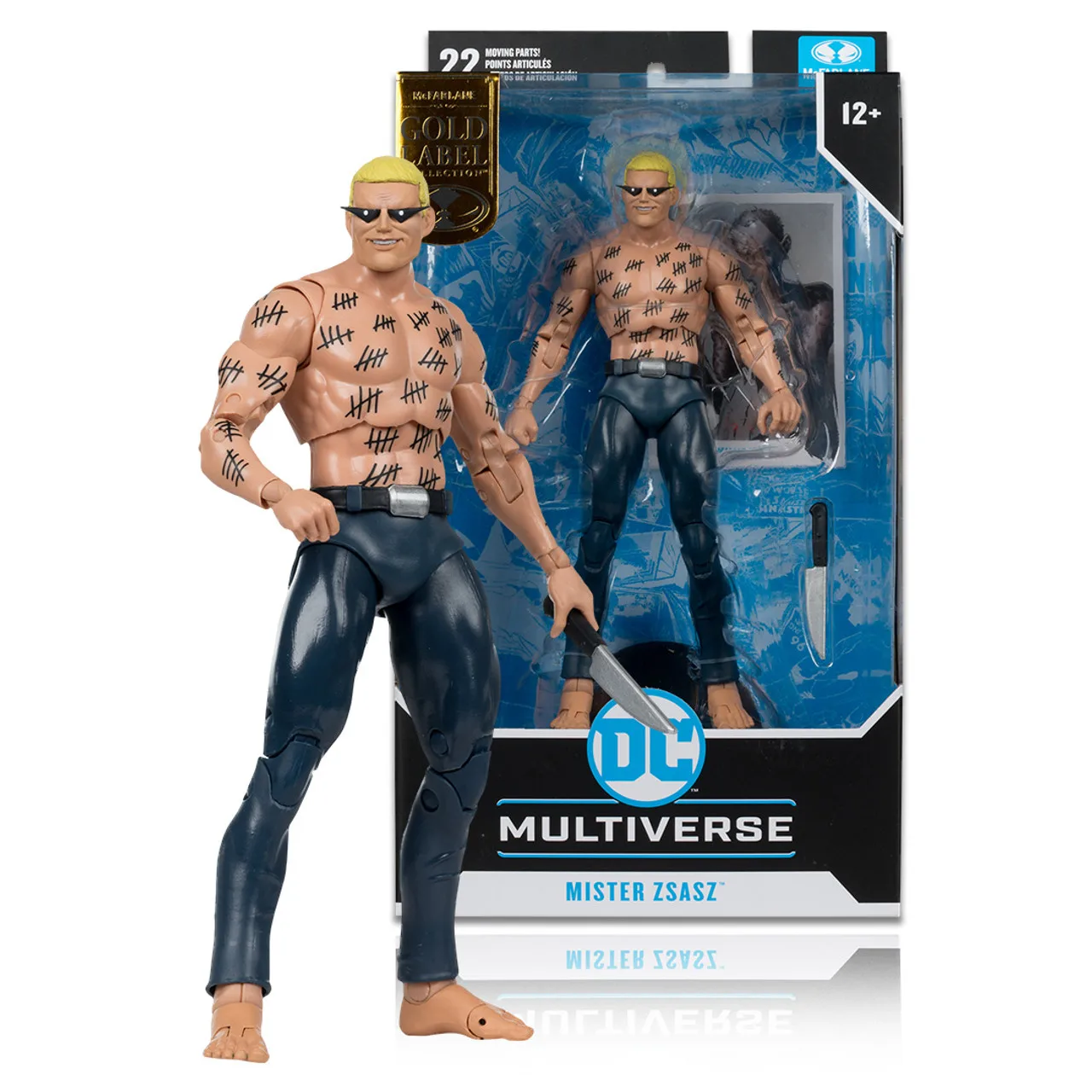 Mcfarlane Toys Psycho Killer Mister Zsasz Gold Label Limited Dc Multiverse Figure Mobili Da 7 Pollici Serie Da Collezione