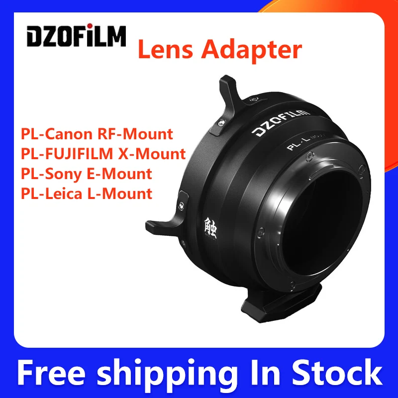 Adattatore Per Obiettivo Dzocom Pl Per Adattatore Canon Rf-Mount Fujifilm X-Mount Sony E-Mount Leica L (Nero) Pl-Canon Rf-Mount (Bianco)