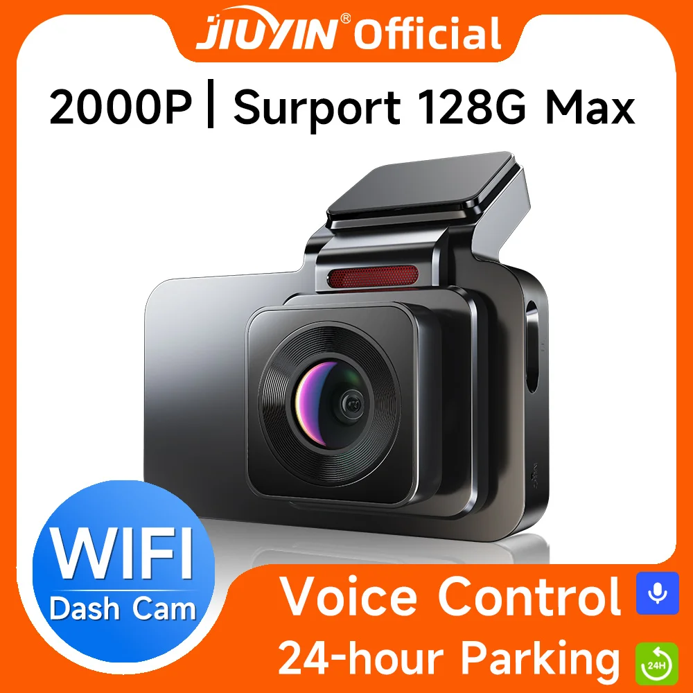 2024 2K 3 "Dash Camera Driving Vehicle Cam Wifi Smart Connect Registratore Per Auto 2000P Hd Con Telecamera Per Retromarcia
