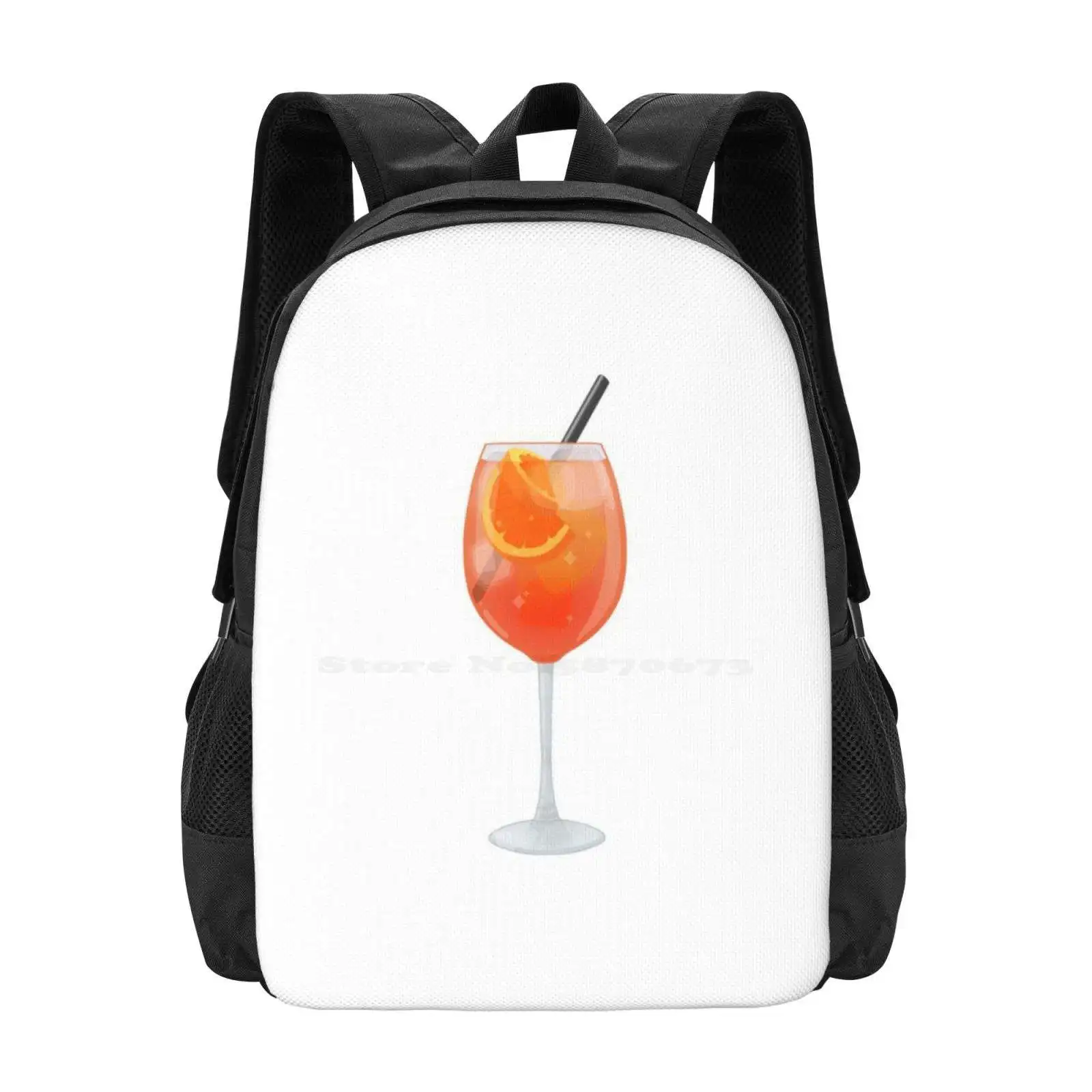 Zaino Spritz Per Borsa Da Viaggio Per Laptop Scuola Per Studenti Spritz Campari Arancia Agrumi Bevanda Bicchiere Da Vino Bevanda Summer Explosor