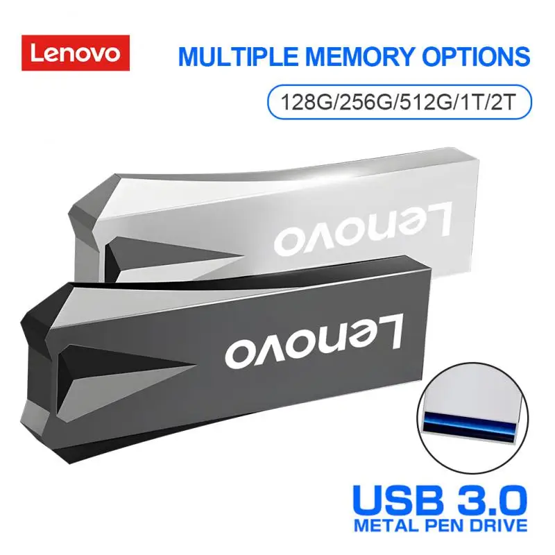 Lenovo Usb 2Tb Otg Metal Usb 3.0 Pen Drive Key 1Tb Tipo C Pendrive Ad Alta Velocità Mini Flash Drive Memory Storage Device U Disk