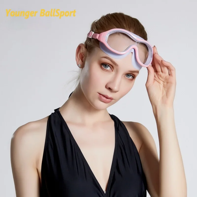 Uv Waterproof Anti Fog Swimwear Eyewear Swim Diving Water Glasses Adjustable Swimming Goggles Women Men Myopia Sports Eyewear