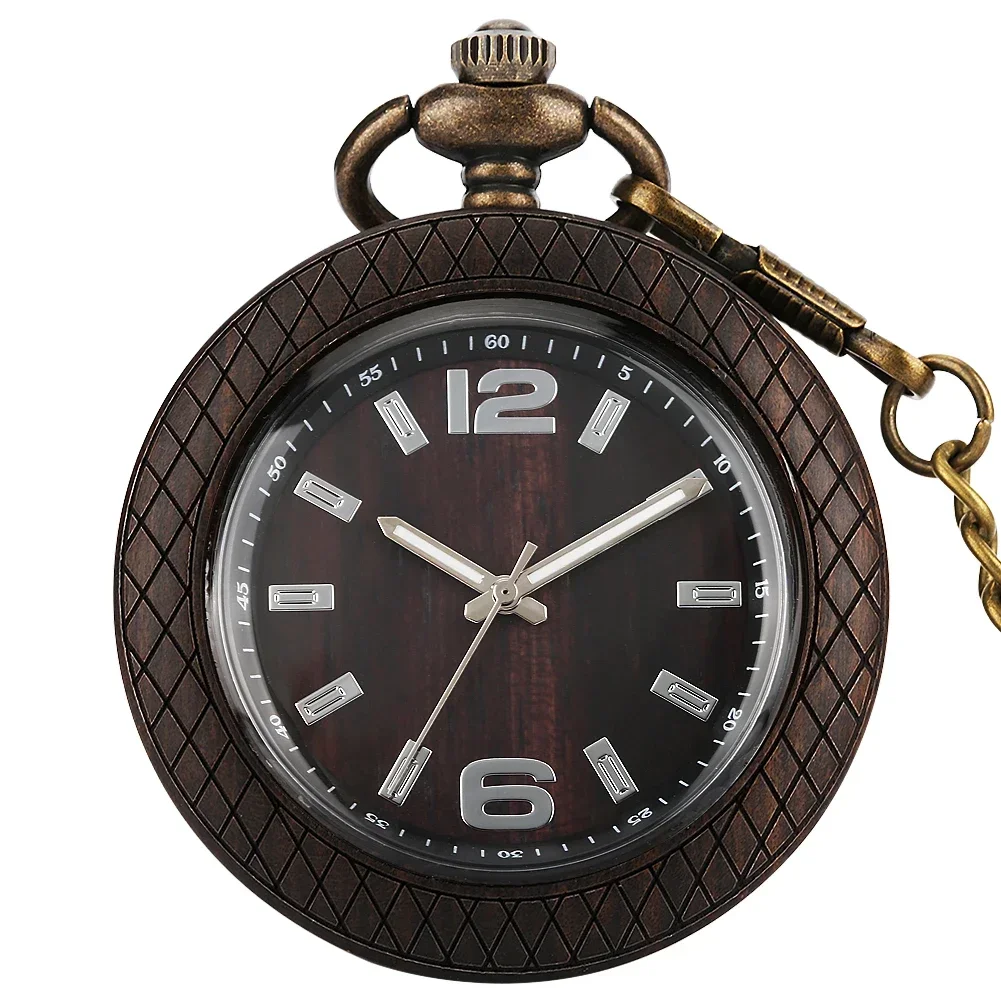 Orologio Da Tasca Vintage In Legno Con Ciondolo Al Quarzo Orologi Da Tasca Uomo Donna Accessori Per Catena Sul Petto Orologio Da Collezione Antico Tas