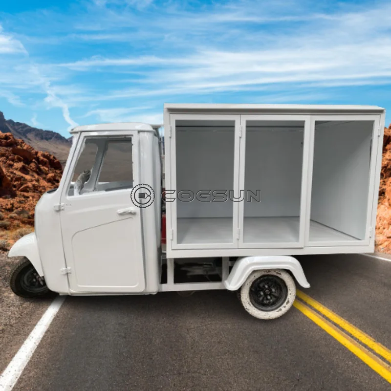 Piaggio Ape Food Truck Full Equipment Mobile Kiosk Bar Truck Ice Cream Coffee Snack Food Trailer Kitchen Catering Van