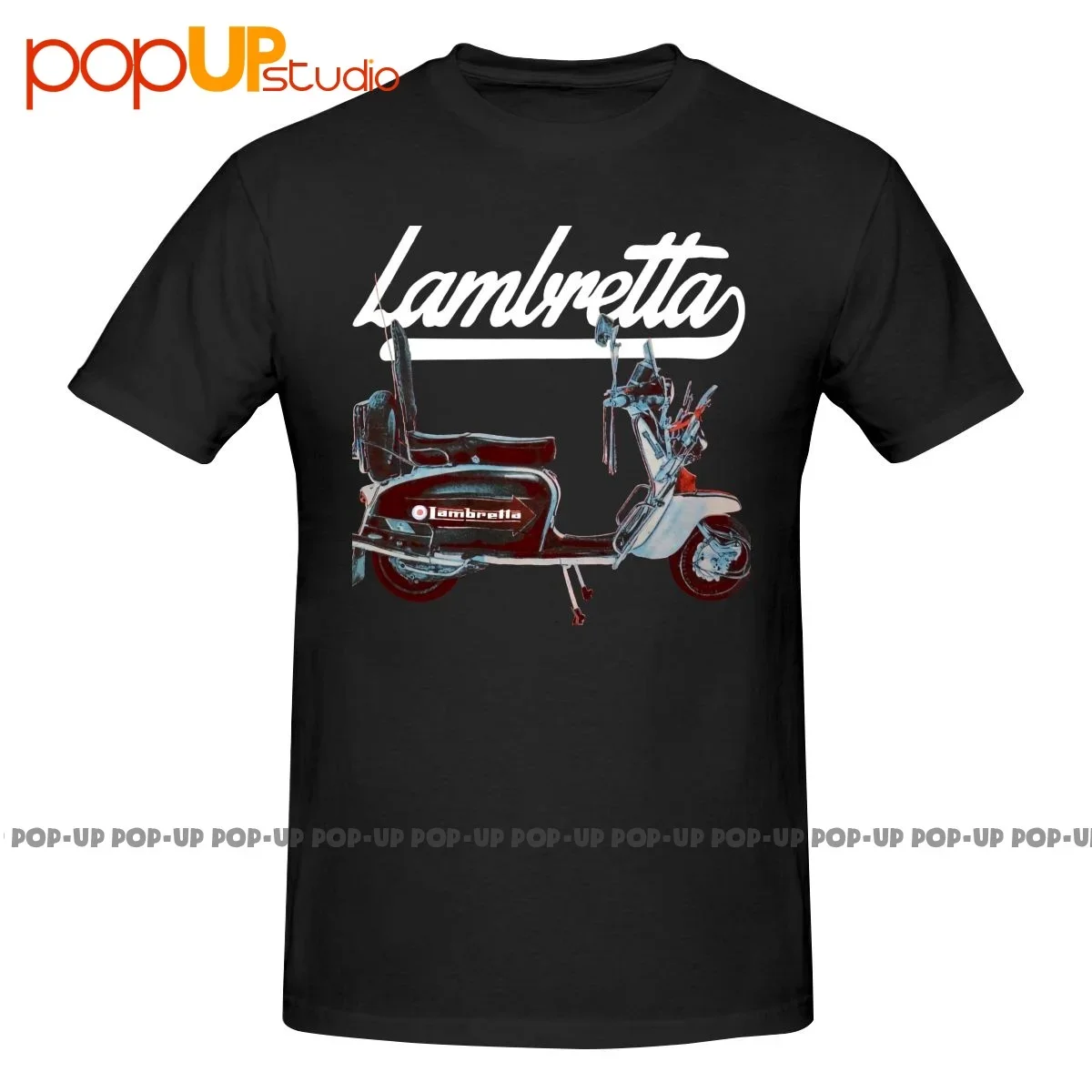 Lambretta Milano Italia Scooter Camicia T-Shirt Tee Top Retro Vintage Vendita Calda
