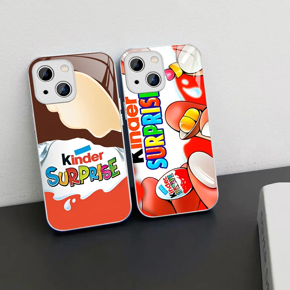 Nuovo Trolly Egg Kinder Joy Surprise Mousepad Vetro Temperato Per Iphone 14 13 12 11 Pro Mini Xs Max 14Plus X Xs Xr Fundas