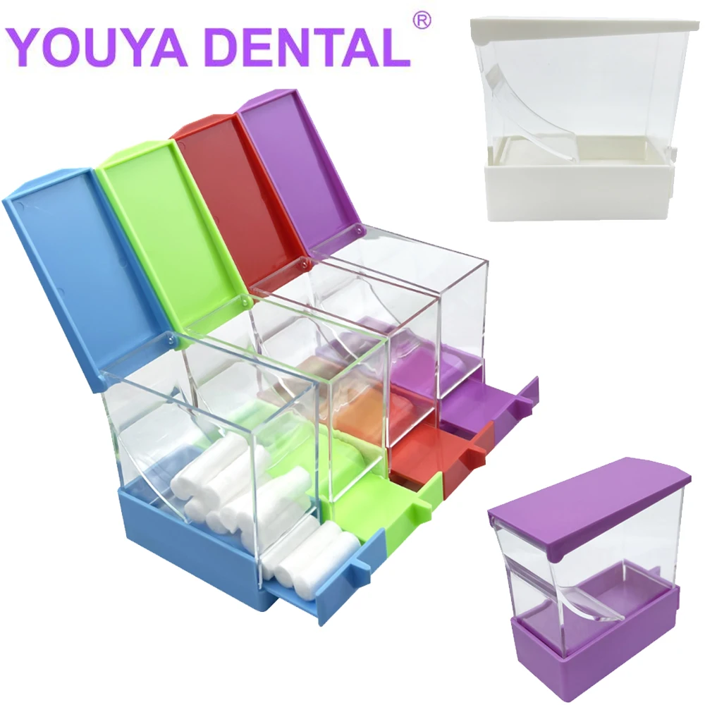 5 Colori Dental Cotton Roll Dispenser Holder Cassetto Type Box Cotton Roll Tampone Holder Per Dentista Clinica Odontoiatria Lab