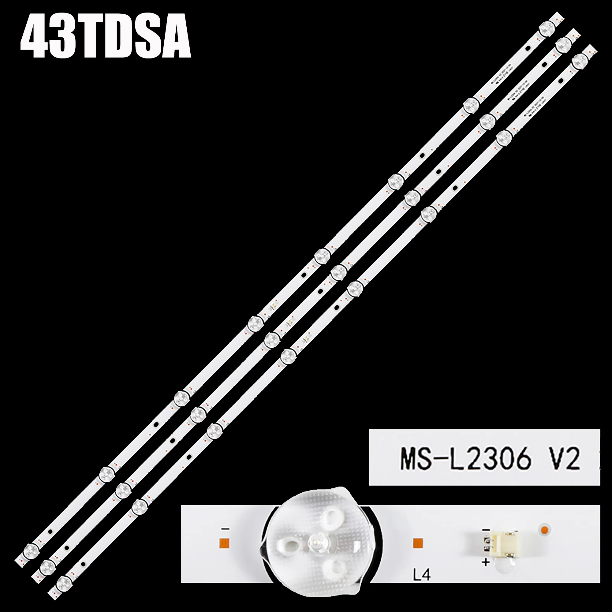 1/5/10 Kit 81Cm 8Leds Striscia Di Retroilluminazione A Led Per Selecline 43 "Led Tv Ms-L2306 V2 43 S1812 43 S1810 43Tdsa