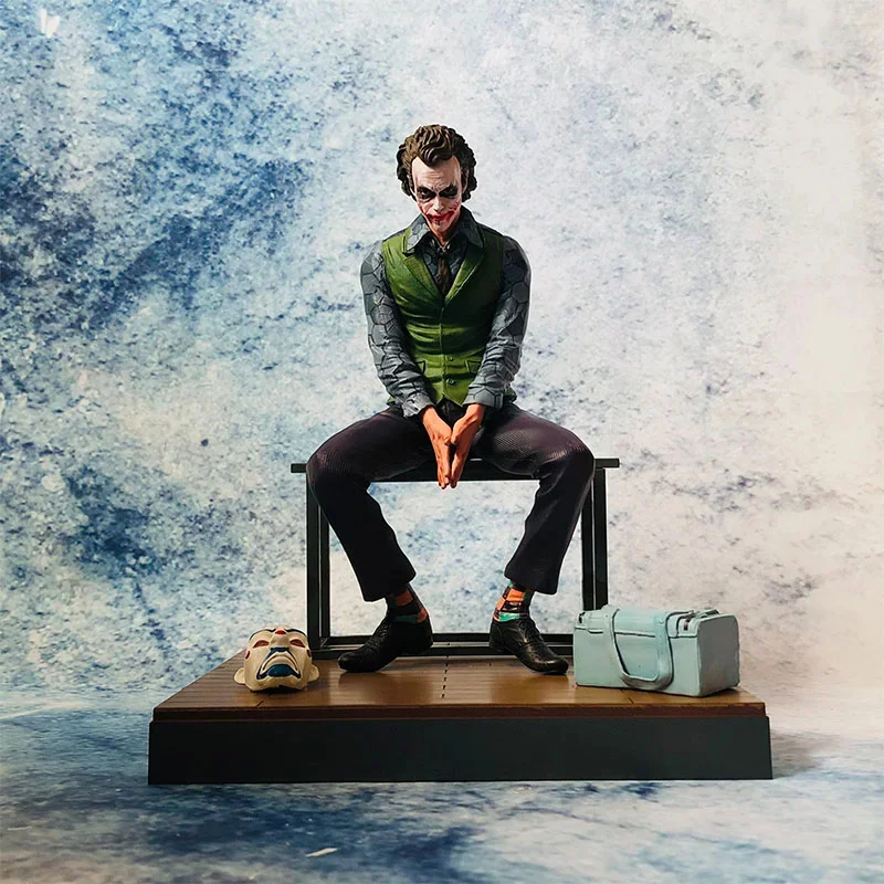 Heath Ledger Handmade Gotham Joker Dc Black Knight Joker Suicide Squad Joker Model Decoration Statue