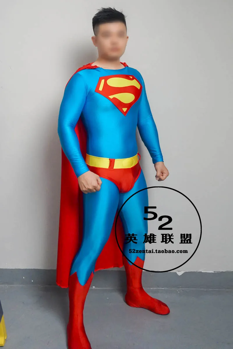 Nuovo Arrivo Superman Costume Cosplay Tuta Con Mantello Per Tuta Di Halloween