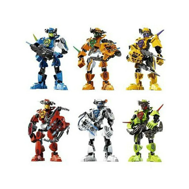 6 Pz/Lotto Hero Factory 2.0 Star Soldier Evo/Furno/Surge/Nex/Breez/Stormer Robot Figure Building Block Set Giocattoli Per Bambini Regalo