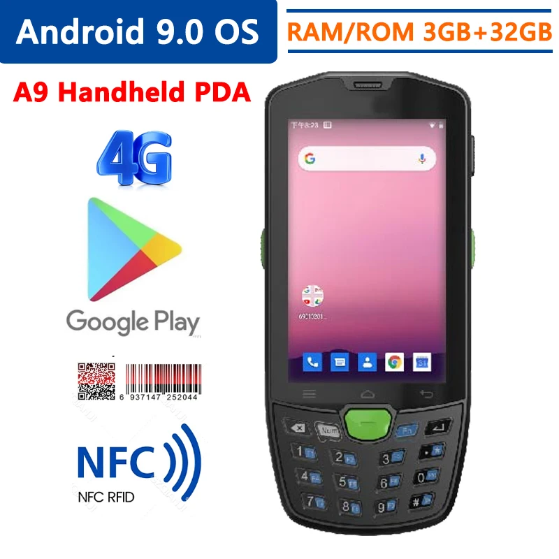 A9 Scanner Di Codici A Barre Android Pda 4 ''Display Palmare Pda Brasile Corriere Usa Sistema Di Gestione Del Magazzino Lazada Pda