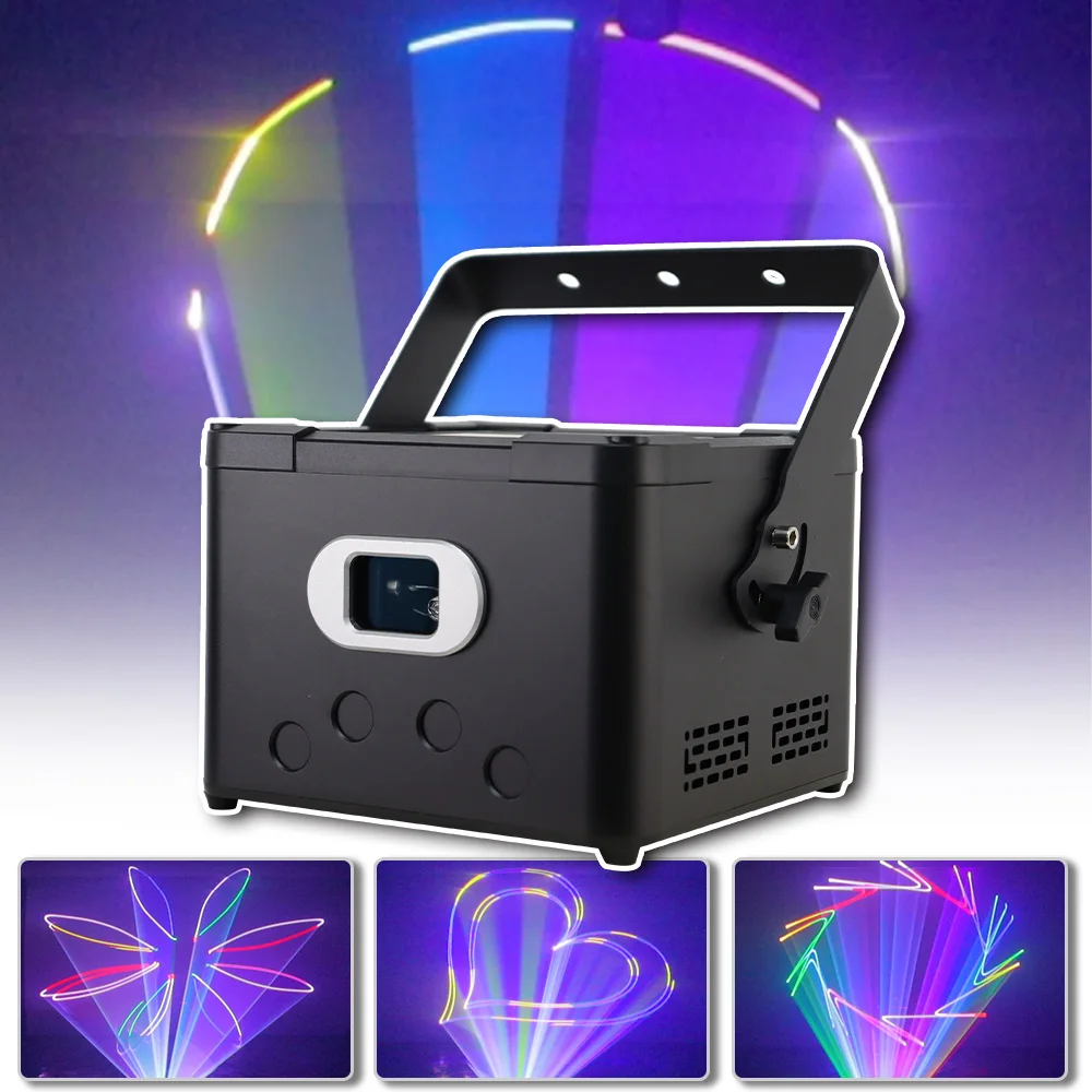 Full Color 5W Rgb Laser Light Animation Beam Scanner Stage Proiettore Laser Party Laser Light Dj Laser Stage Disco Club Music