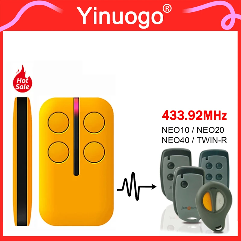 Per Jcm Neo10 Neo20 Neo40 Twin-R Telecomando Per Garage 433.92Mhz Rolling Code Compatibile Con Telecomando Jcm