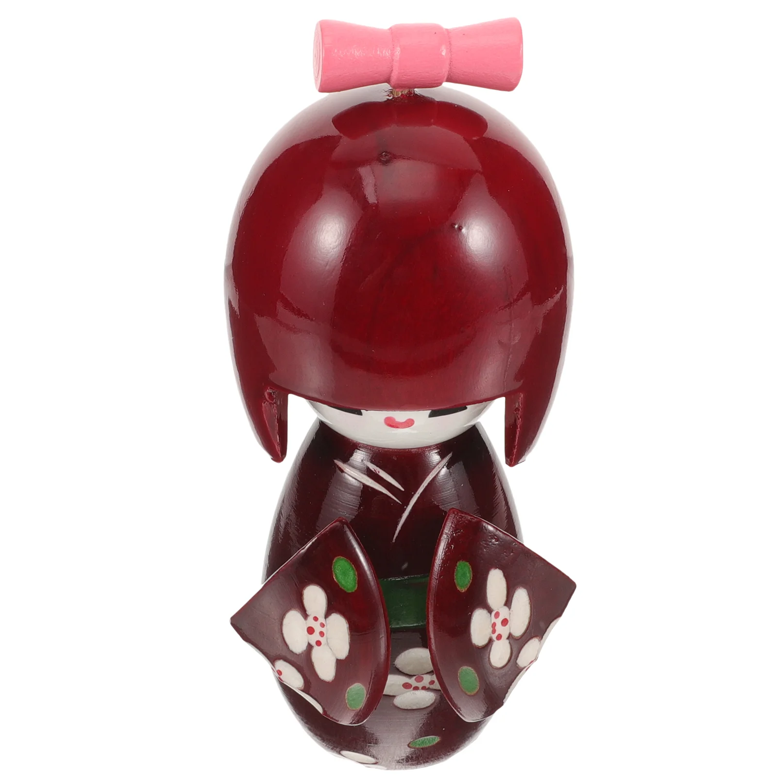 Kimono Giapponese Geisha Figurine Asian Kokeshi Wood Girl Statue Girls Tradizionale Little Oriental Ornament Figurine Vintage