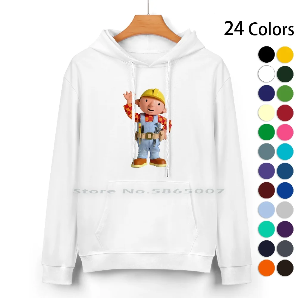 Bob The Builder Maglione Con Cappuccio In Puro Cotone 24 Colori Bob The Builder Bob The Builder Bob The Builder Memes New Bob The Builder