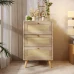 Schubladenkommode Kommode Mit 3 Schubladen Schlafzimmer Alle Muslimate, Eiche-H79,5/B48,6/T48,5,