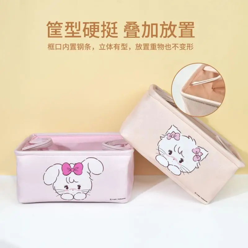 Sanrio Genuine Kawaii Mikko Storage Box Anime Cute Cartoon New Table Storage Frame Home Storage Pieghevole Intimo Storage