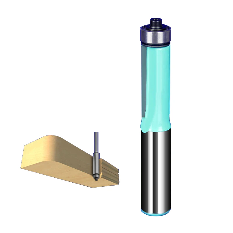 1 Pz 1/2*1/2 Straght Flush Trim Cutter Frazier Frazier Fresa Coltello Strumento Per Legno Fresa Router Bit Per Legno Fresa 9348