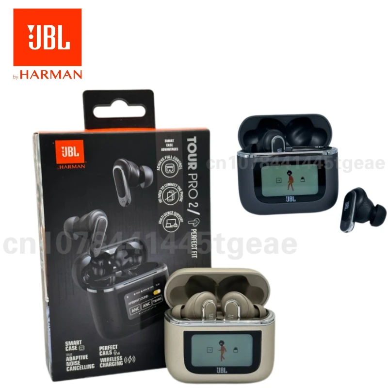Jbl Tour Pro 2 Auricolare Wireless Ipx5 Con Auricolare Touch Control Anc Lcd Versione Hong Kong