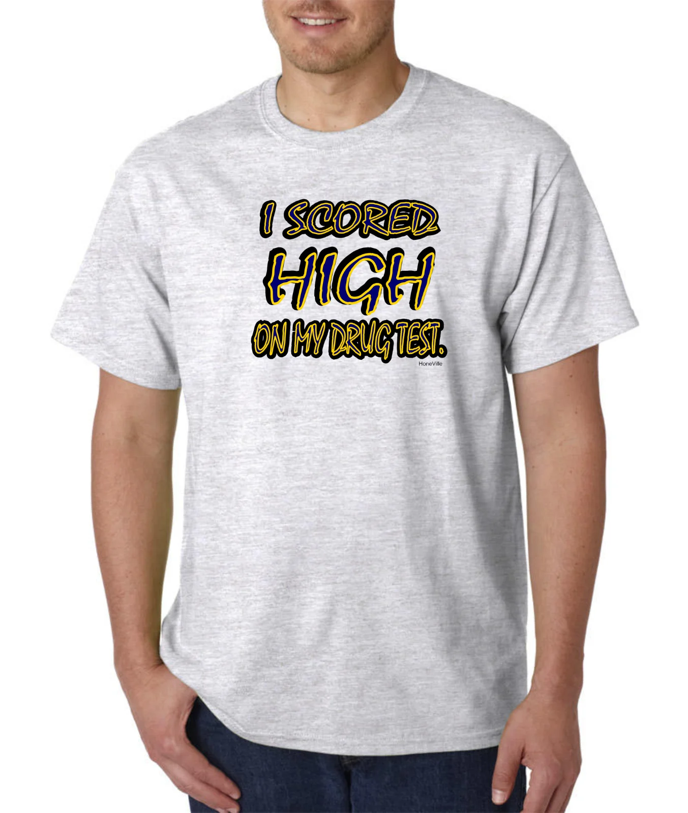T-Shirt Bayside Made Usa Ho Valutato In Alto Il Mio Test Antidroga Divertente