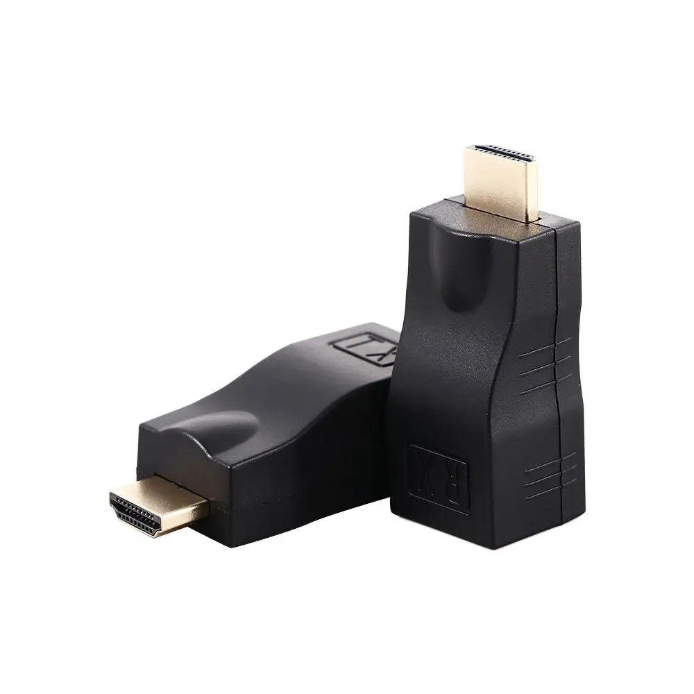 Fino A 30M Su Hdmi-Compatibile Con Adattatori Ethernet A Doppia Porta Adattatori Di Rete Wifi Extender Lan Extender Rj45 Extender