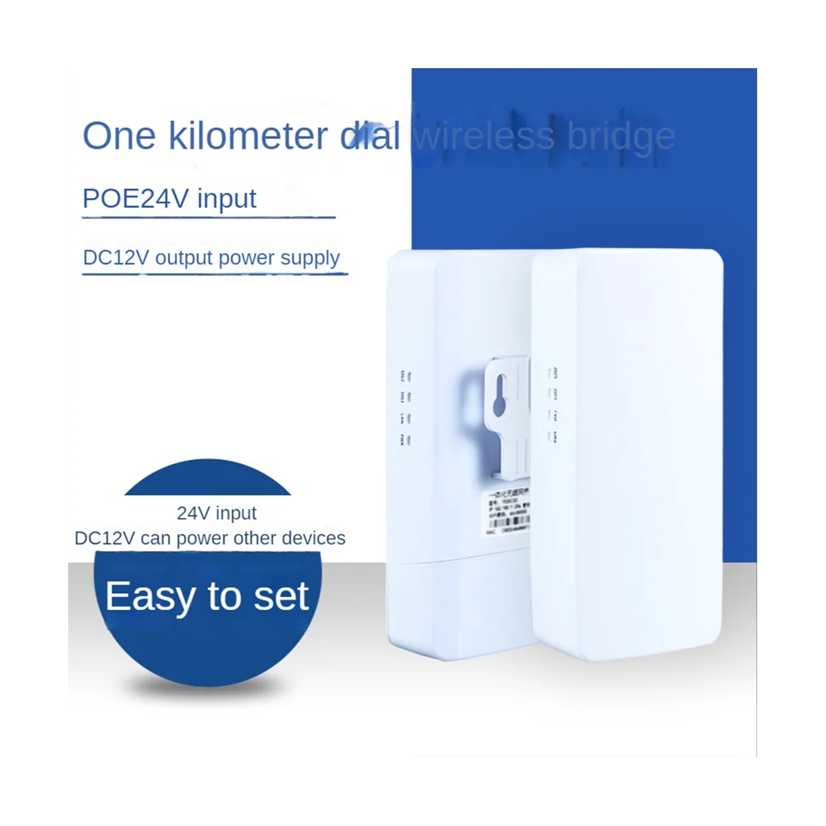 Router Wifi Esterno Wireless Bridge 2.4G Ripetitore Wifi 300Mbps Punto A Punto Amplificatore Di Segnale Wifi Gamma 1Km Spina Ue