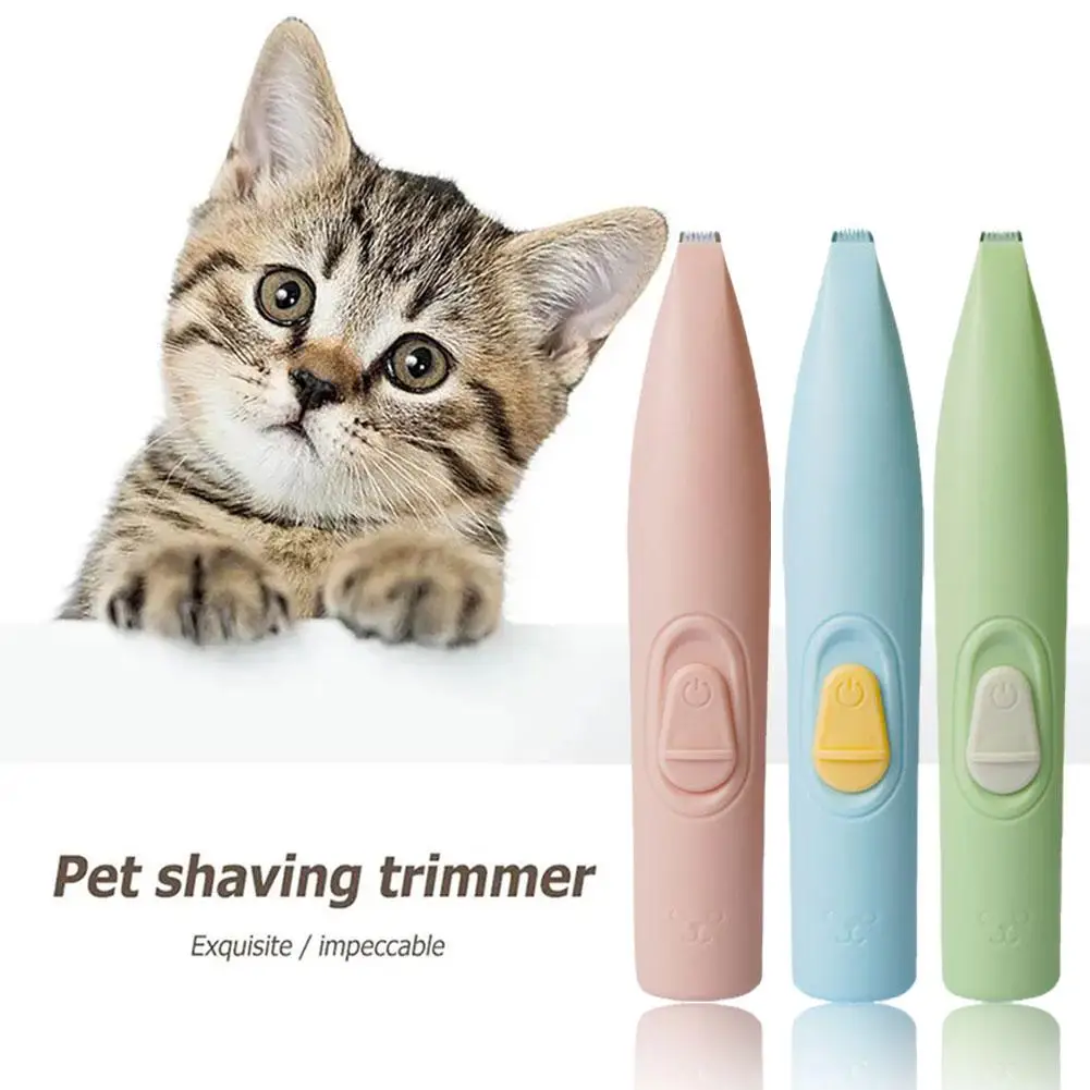 1Pc Cat Foot Shaver Special Dog Hair Shaver Fader Pet Electric Artefatto Forbici Spingendo Cat Pedicure Claw Electric Mute U1O1