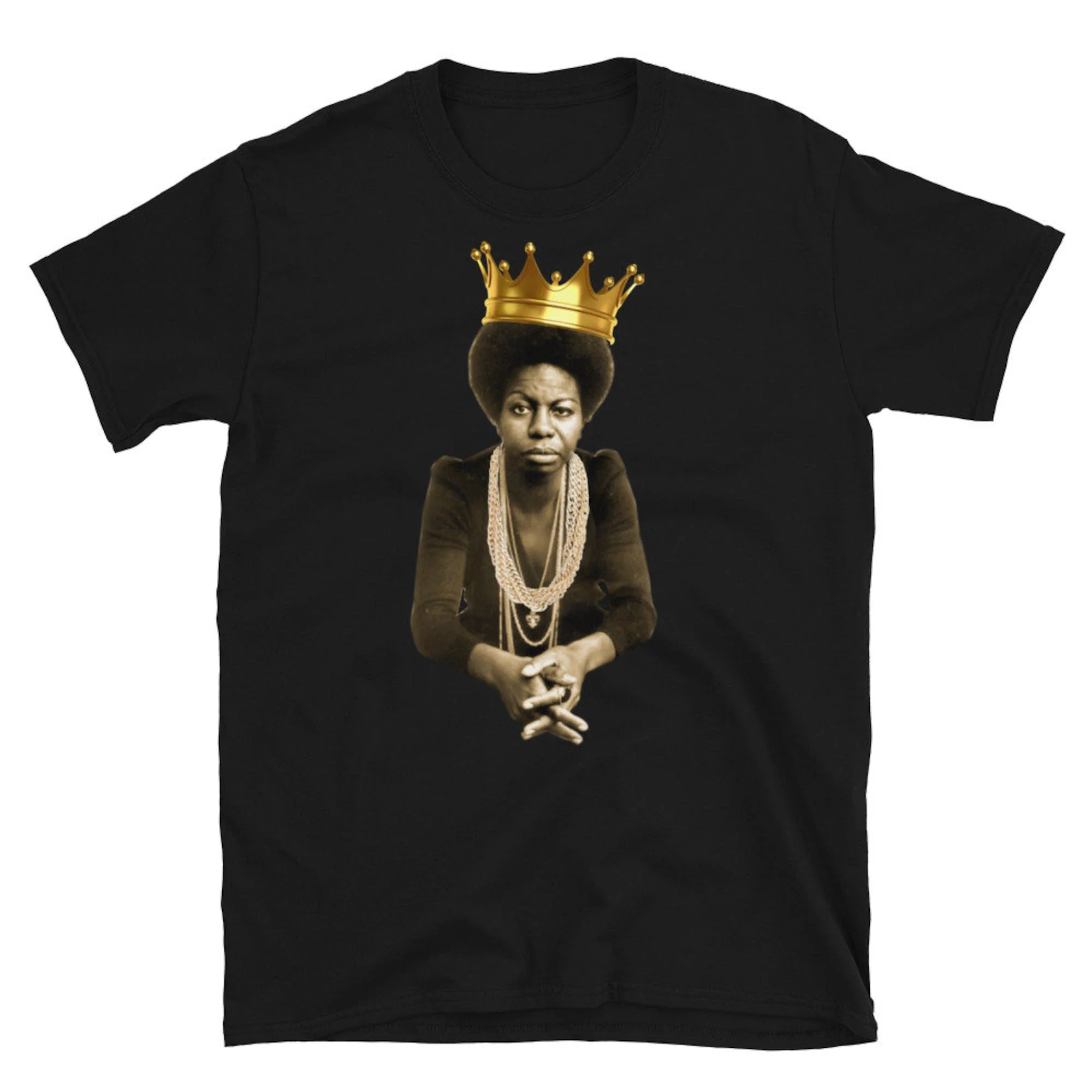 Nina Simon Black Queen T Shirt Pride Power