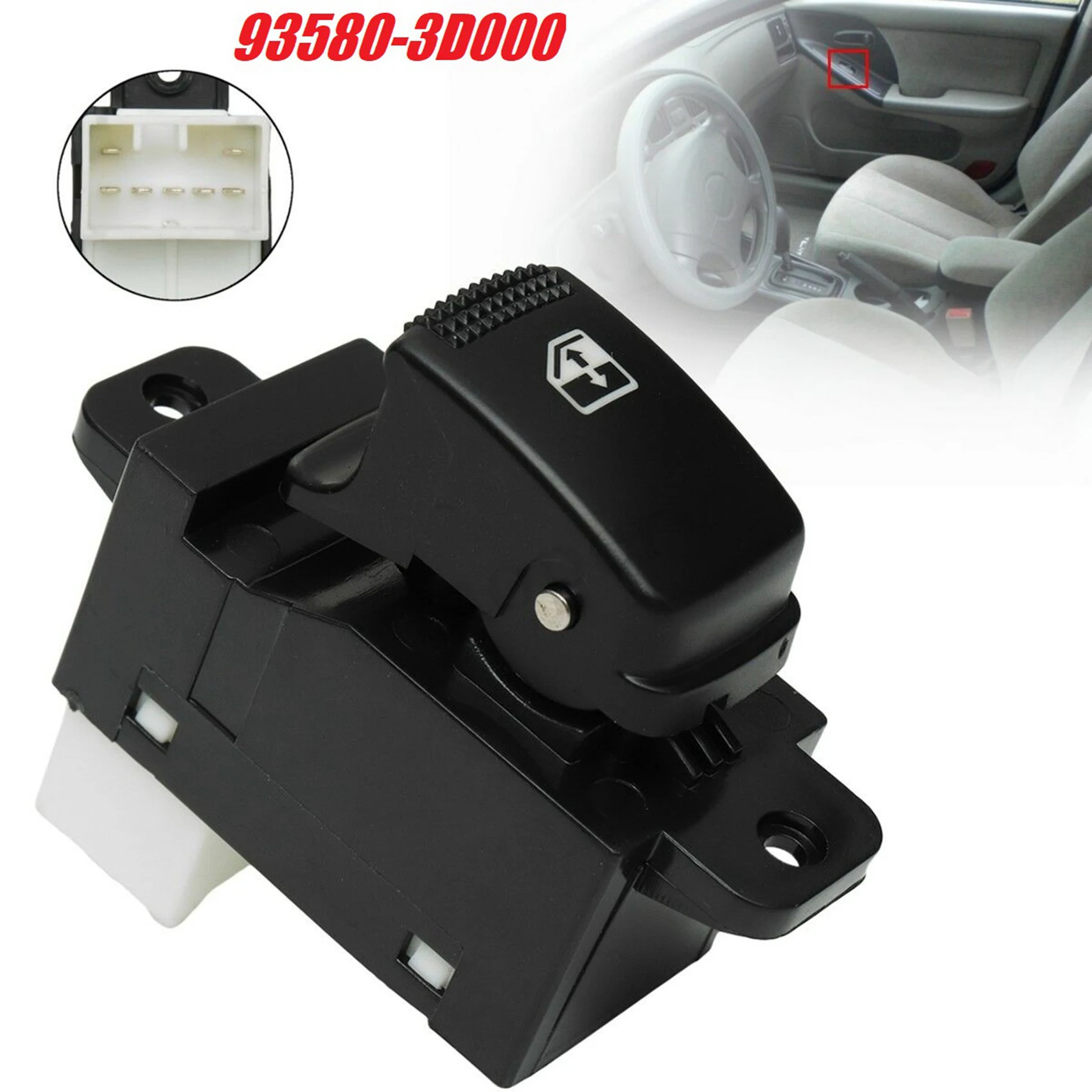 Interruttore Alzacristallo Elettrico Per Hyundai Elantra Sonata Kia Rio