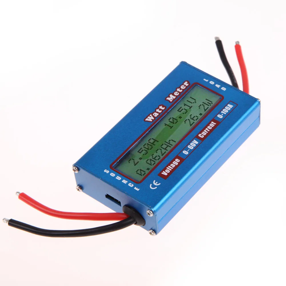 Semplice Analizzatore Di Potenza Cc Watt Volt Amp Meter 12V 24V Analizzatore Di Vento Solare