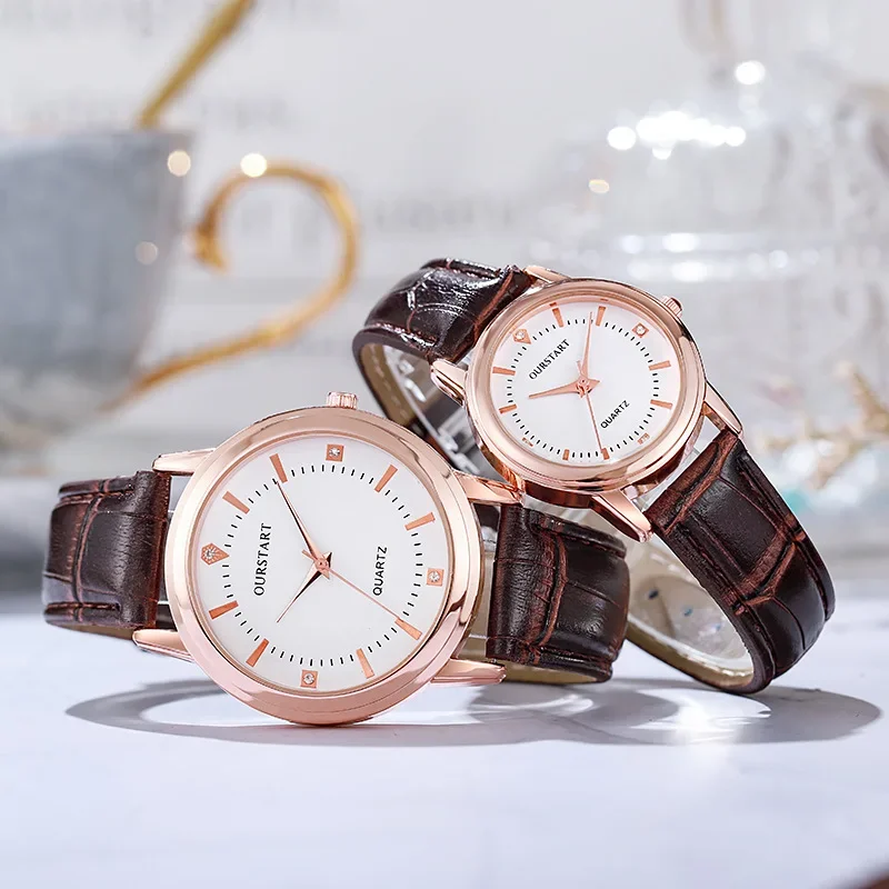 Moda Coppia Cinturino In Pelle Orologi Donna Orologio Al Quarzo Trend Studente Orologio Orologio Di Lusso Relojes Mujer Relogio Feminino