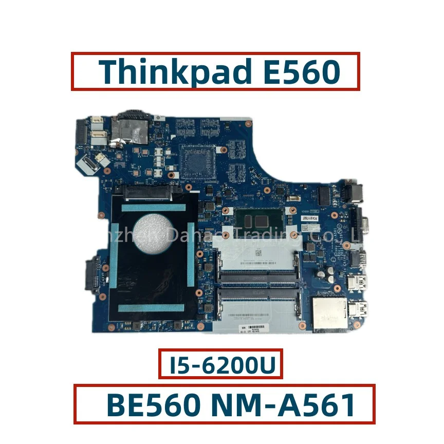 Per Scheda Madre Del Computer Portatile Lenovo Thinkpad E560 Con I5-6200U Ddr3 Be560 Nm-A561 Fru:01 Aw105