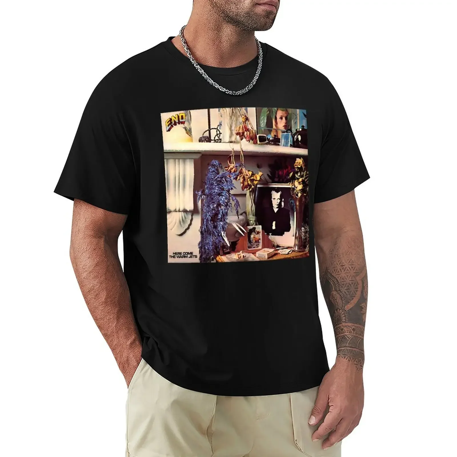 Brian Eno Vieni Qui The Warm Jets T-Shirt Camicie Oversize Graphic Tees Animal Prinfor Boys Camicetta Felpe, Uomo