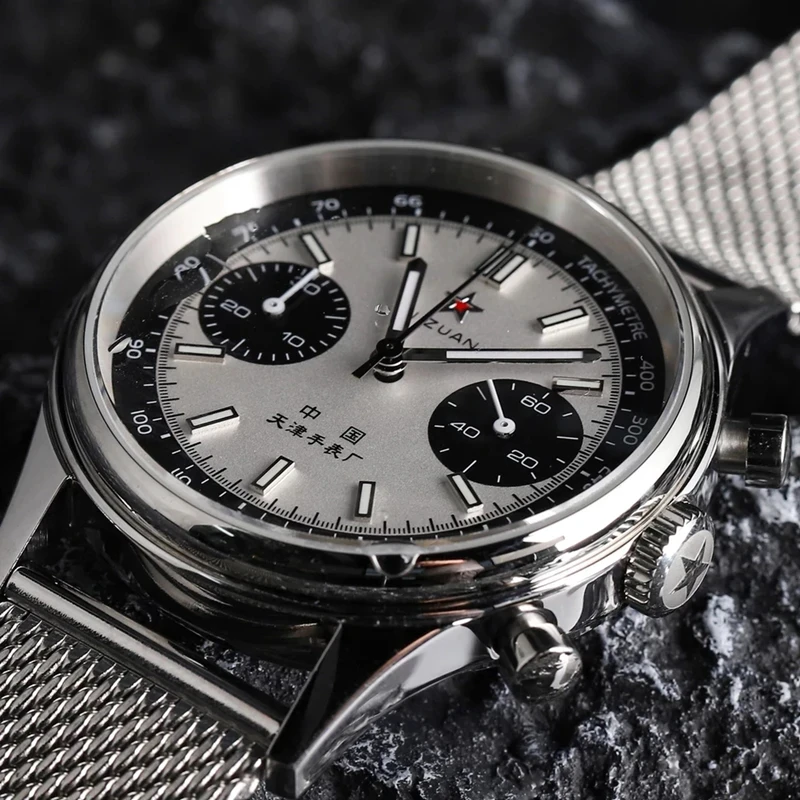 42Mm China Aviation Cronografo Al Quarzo 1963 Orologio Da Uomo 21 Zuan Pilot Impermeabile Canvas Fashion Unique Military Male Watch