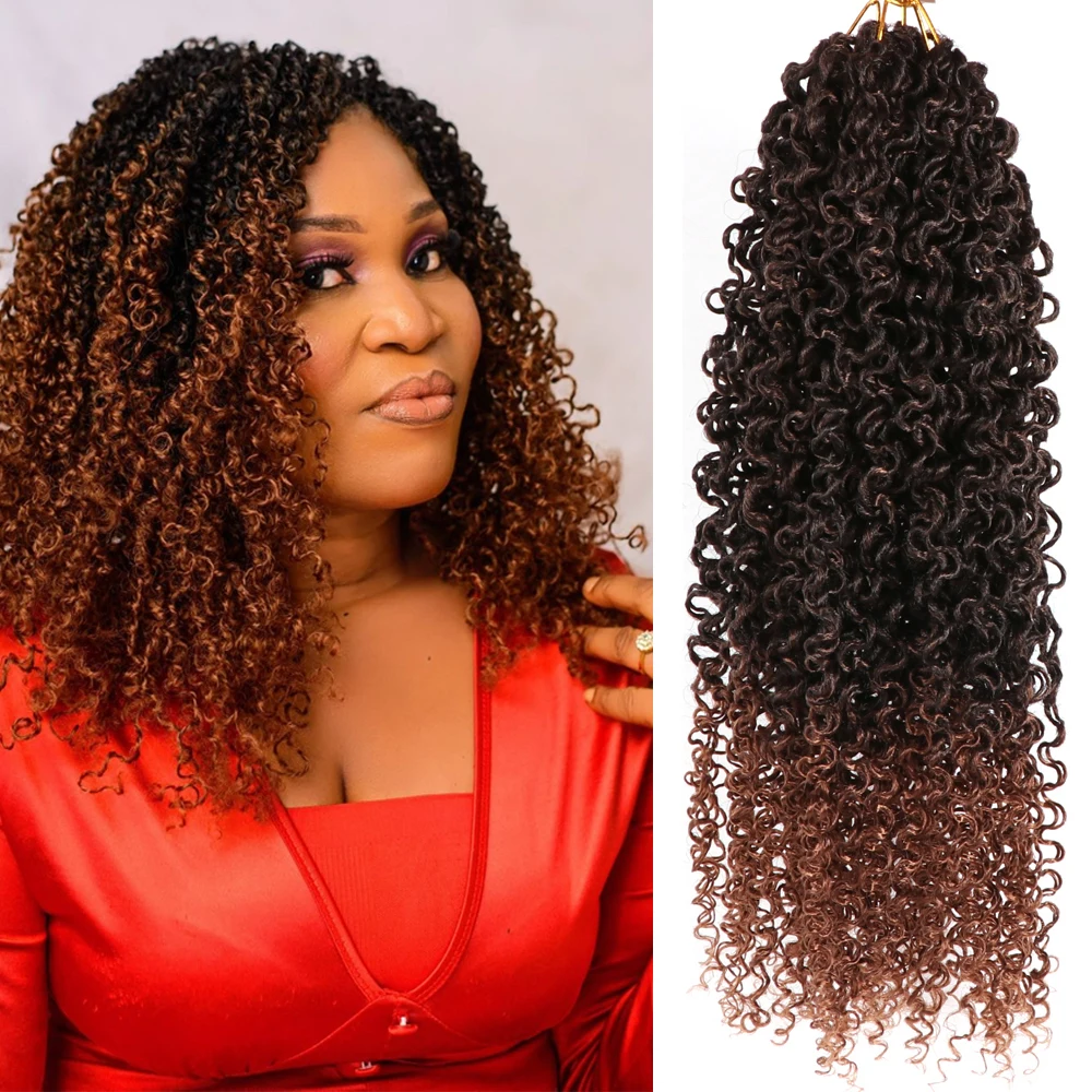 Dansama Pre-Twist Yanky Twist Crochet Hair Bohemian Passion Twist Crochet Hair Curly Wave Senegalese Twist Trecce Sintetiche