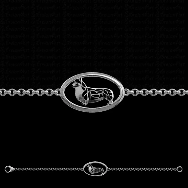 Braccialetto Regolabile Pembroke Welsh Corgi Bracciale Pet Dog Jewelry Free Ship